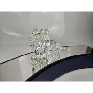 Swarovski Lion Figurine Inspiration Africa Collect Approx 5" EUC Vintage No Box